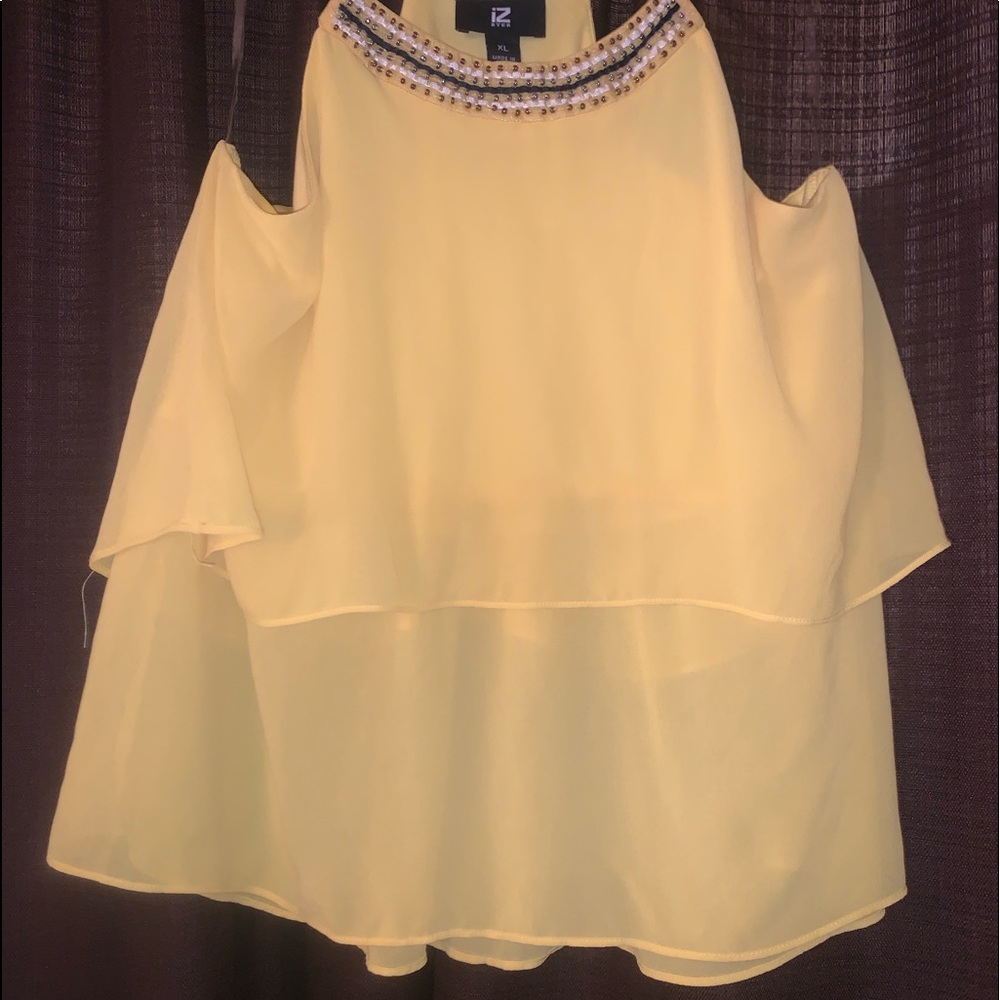 Yellow Ruffled Top - Picture 3 of 3